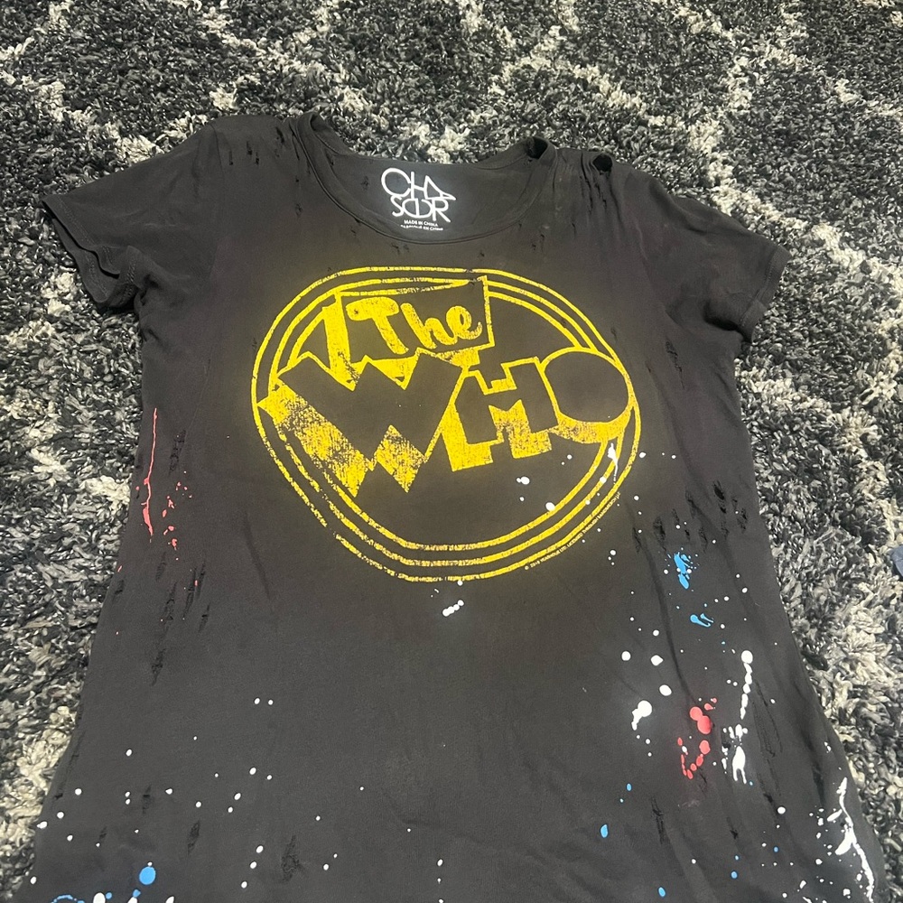 Chaser The Who Painter Splatter Vintage Inspire T-Shirt Size Medium